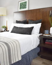 Load image into Gallery viewer, Stanton Charcoal Long Lumbar Pillow Cover