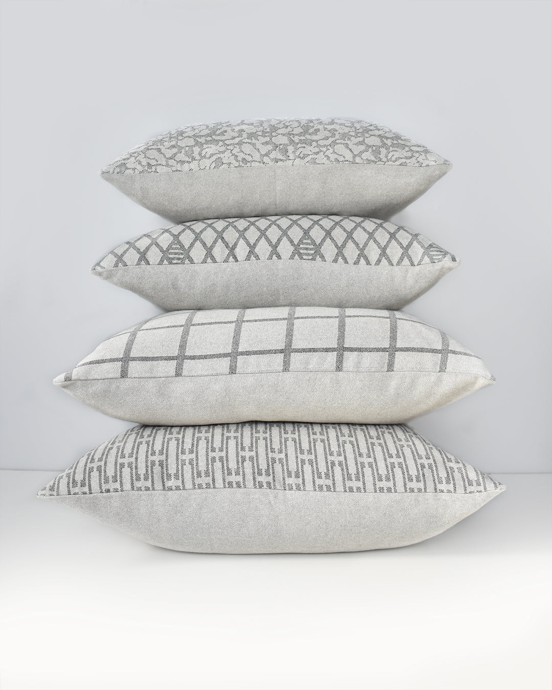 Grey Windowpane Washable Pillow Cover – Quinsby