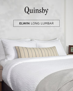 Elwin Natural Long Lumbar Pillow Cover