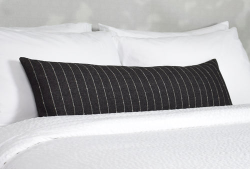 Stanton Charcoal Long Lumbar Pillow Cover