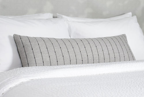 Stanton Grey Long Lumbar Pillow Cover